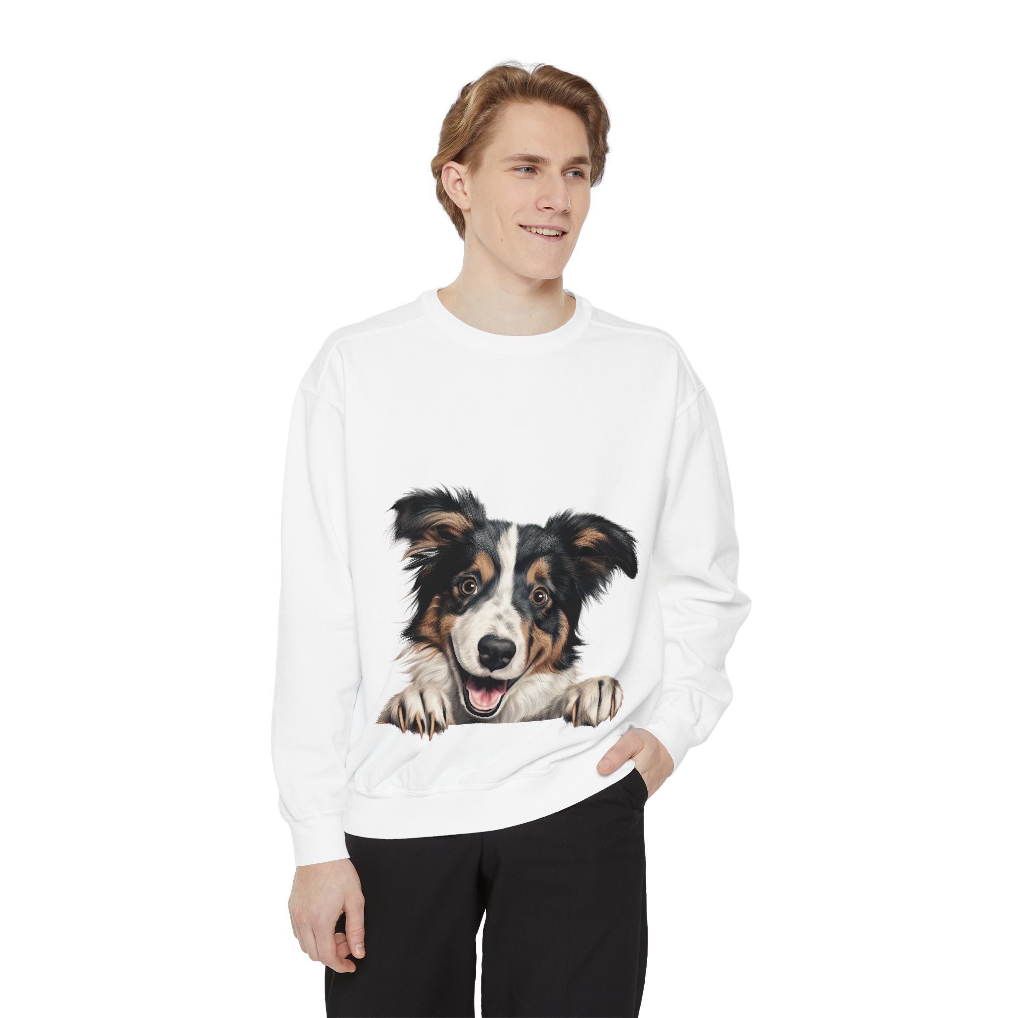Border Collie Sweatshirt, Cute Pet Gift, Cozy Animal Lover Apparel, Dog Mom/Dad Hoodie, Funny Pet Sweatshirt - Image 3
