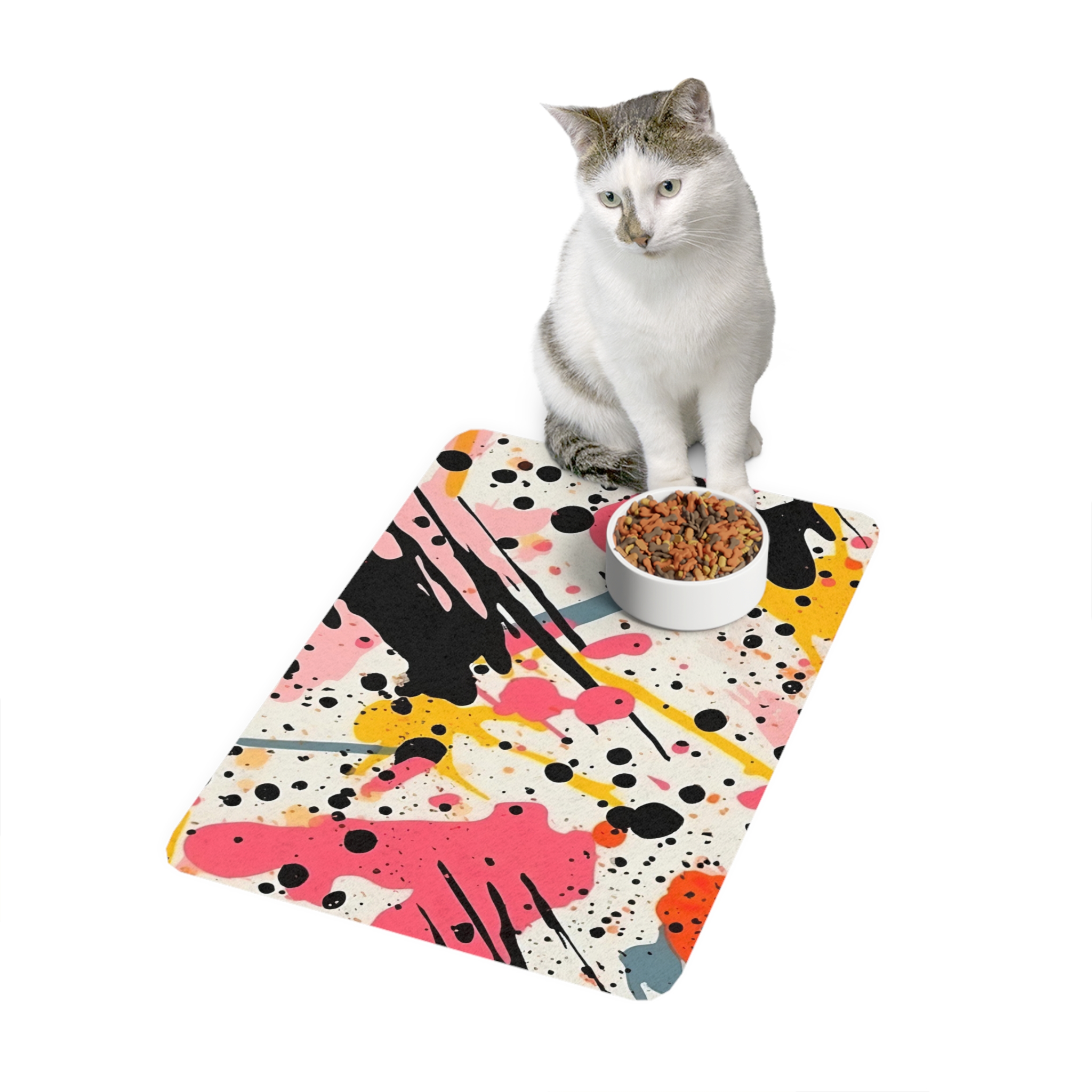 Abstract Design 4 Dog Feeding Mat (12x18) - Image 4