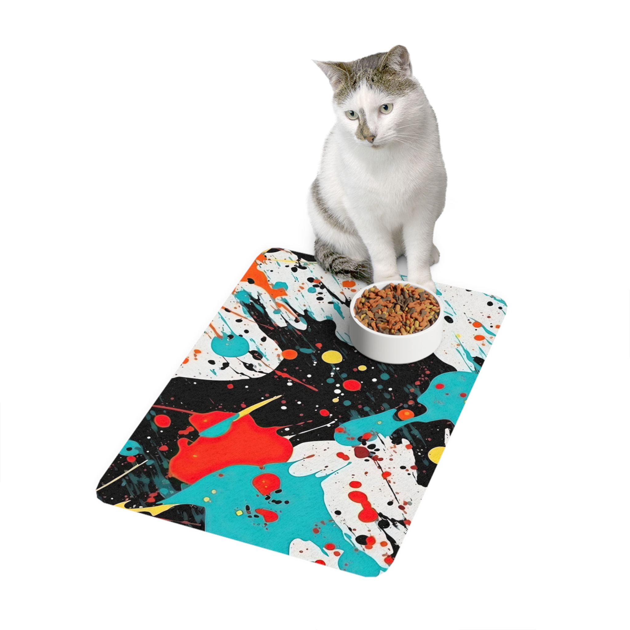 Abstract Design 7 Dog Feeding Mat (12x18) - Image 4
