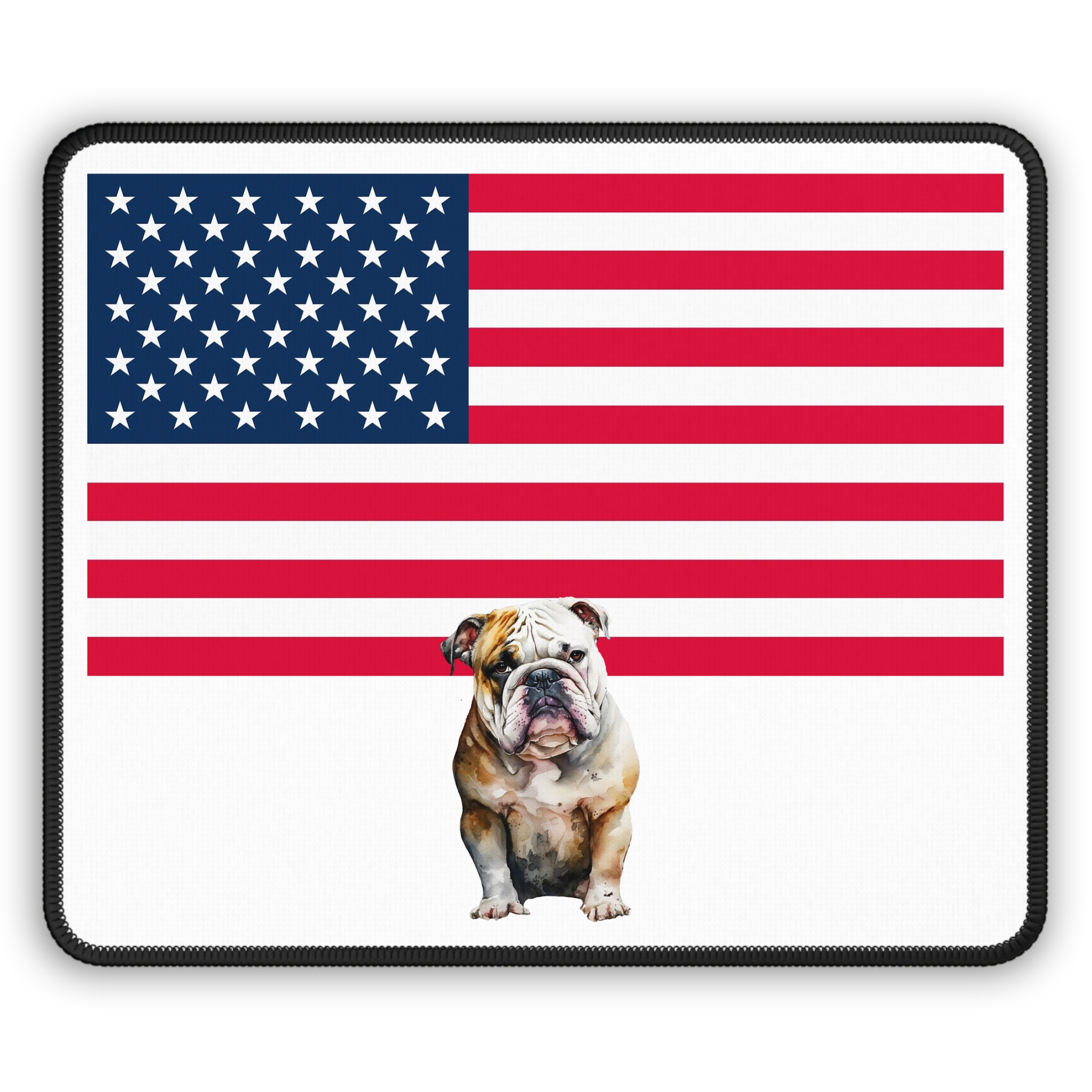 Patriotic Bulldog Gaming Mouse Pad USA Flag w/Bulldog - Image 2
