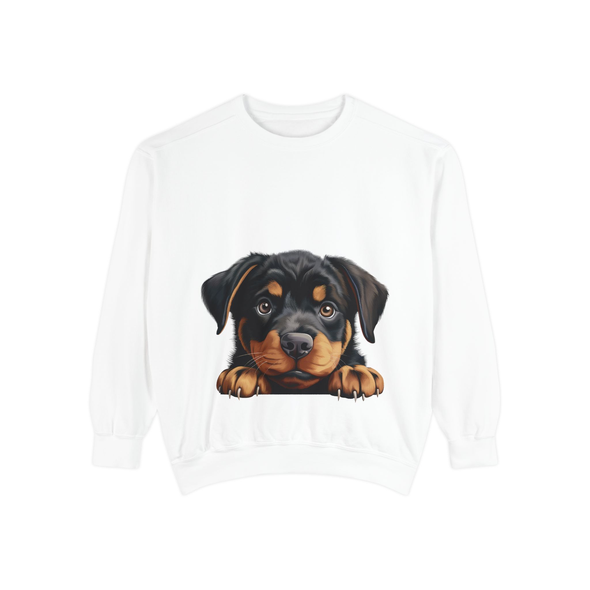 Rottweiler Sweatshirt, Cute Pet Gift, Cozy Animal Apparel, Perfect for Dog Moms and Dads, Animal-Themed Fashion