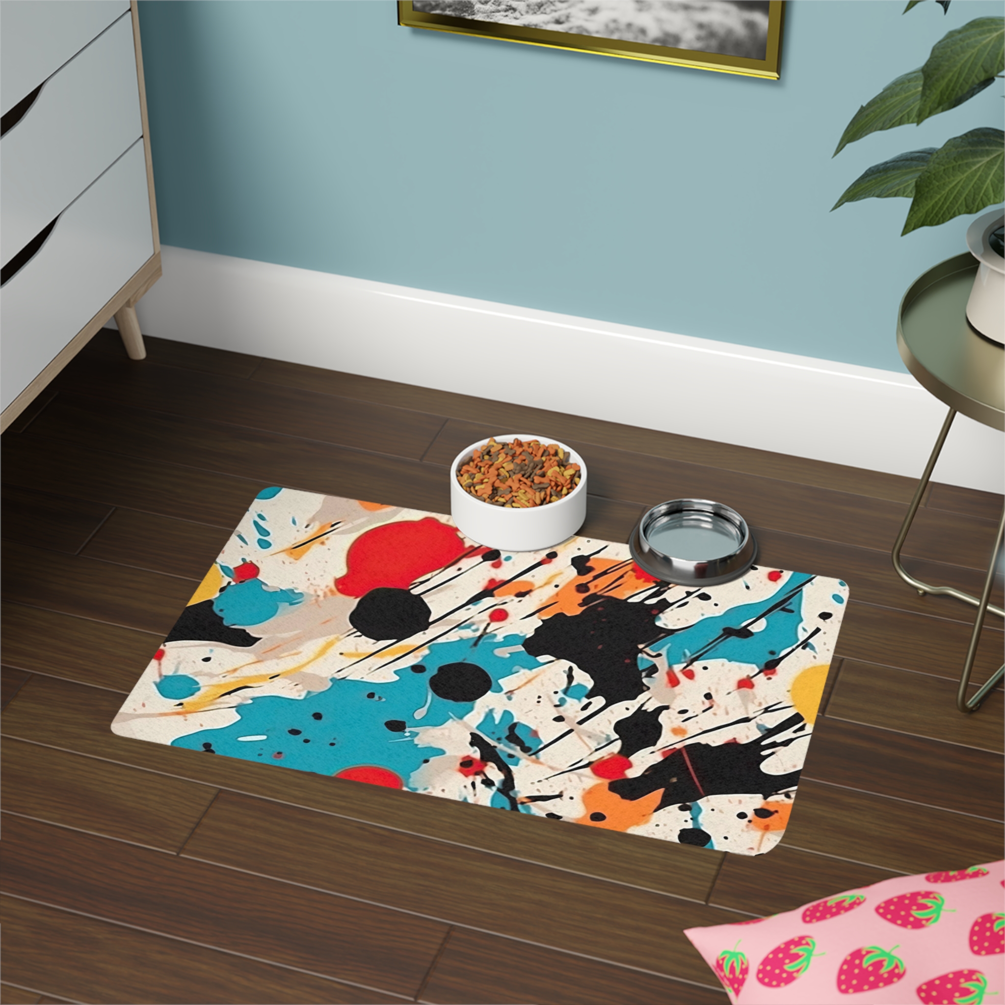 Abstract Design 5 Dog Feeding Mat (12x18)