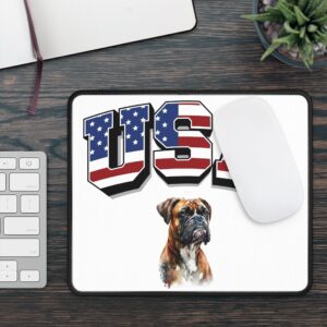 Patriotic Gaming Mouse Pad - USA Design with Boxer