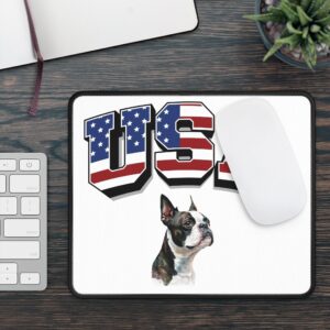 Patriotic Gaming Mouse Pad - USA Design with Bulldog