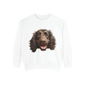 Boykin Spaniel Face Sweatshirt, Unisex Pet Lover Gift, Cozy Animal Apparel, Perfect for Animal Lovers, Birthday and Holiday Gift