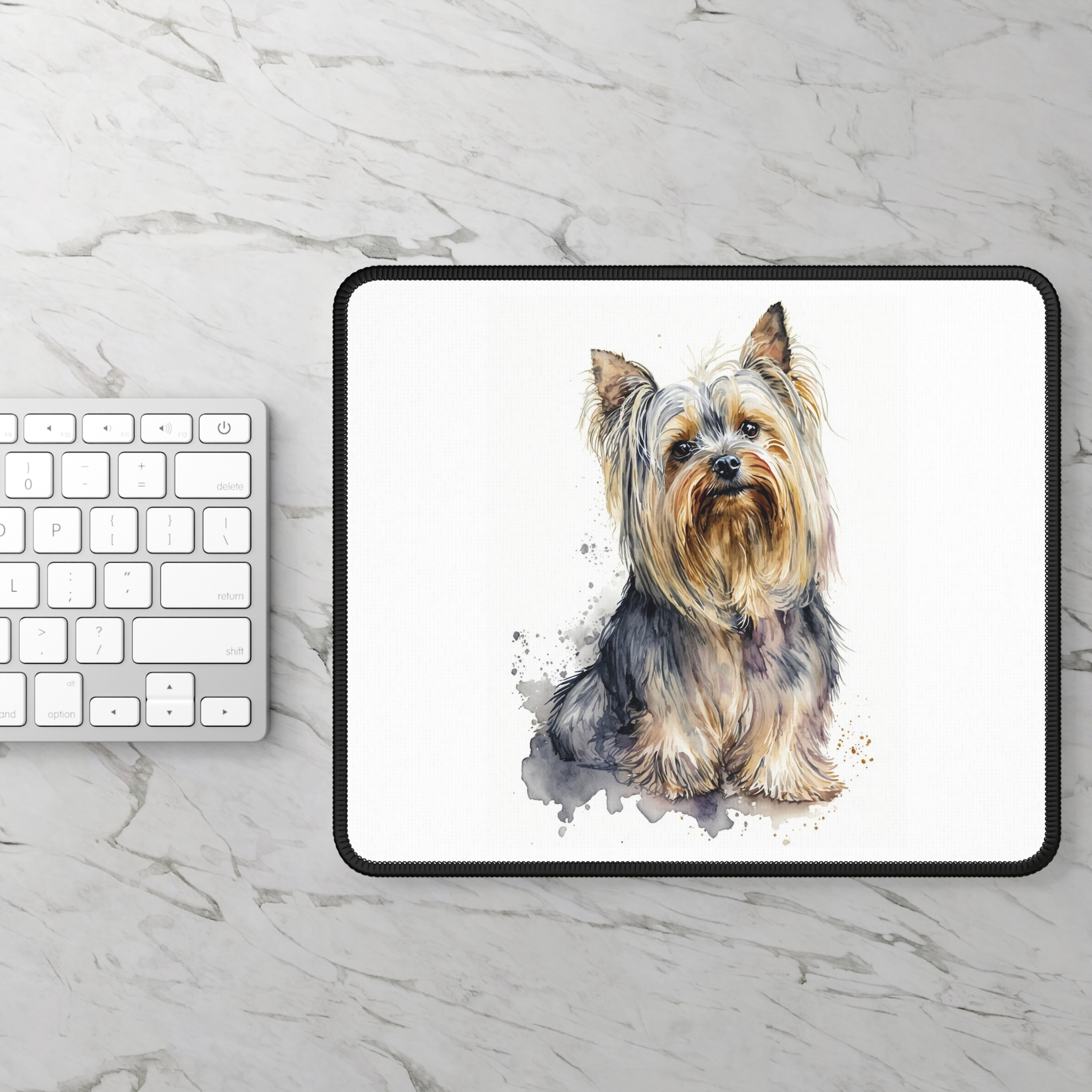 Yorkshire Terrier Gaming Mouse Pad - Pet Lover Gift, Dog Decor, Office Accessories, Personalized Mouse Mat, Animal Print - Image 3