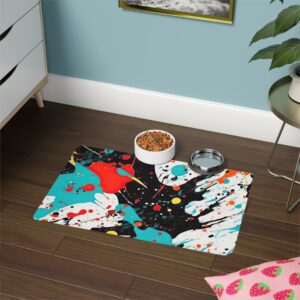 Abstract Design 7 Dog Feeding Mat (12x18)