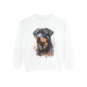 Rottweiler Art Sweatshirt, Cozy Unisex Pullover, Dog Lover Gift, Pet Memorial, Animal Art Apparel, Unique Gift for Him/Her