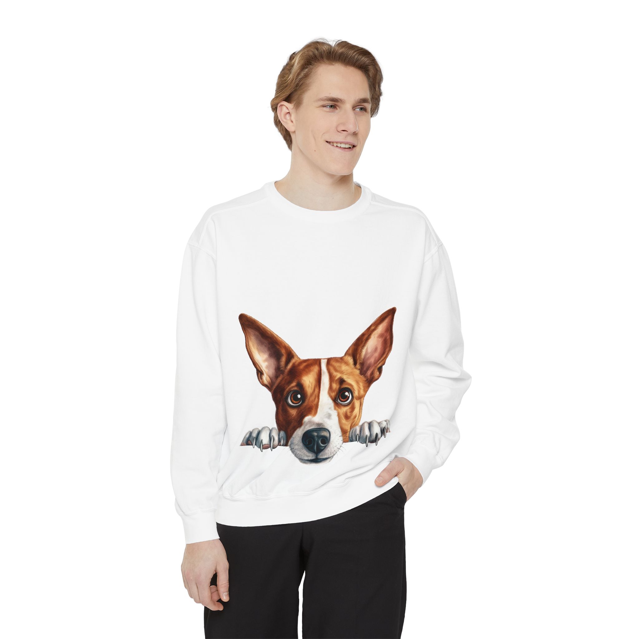 Basenji Dog Sweatshirt, Perfect Gift for Dog Lovers, Cozy Animal Apparel, Ideal for Birthdays and Holidays - Image 3