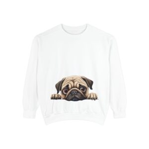 Pug Sweatshirt for Animal Lovers, Cozy Pet-Themed Pullover, Perfect Gift for Birthdays, Dog Lovers, Casual Wear, Everyday Comfort