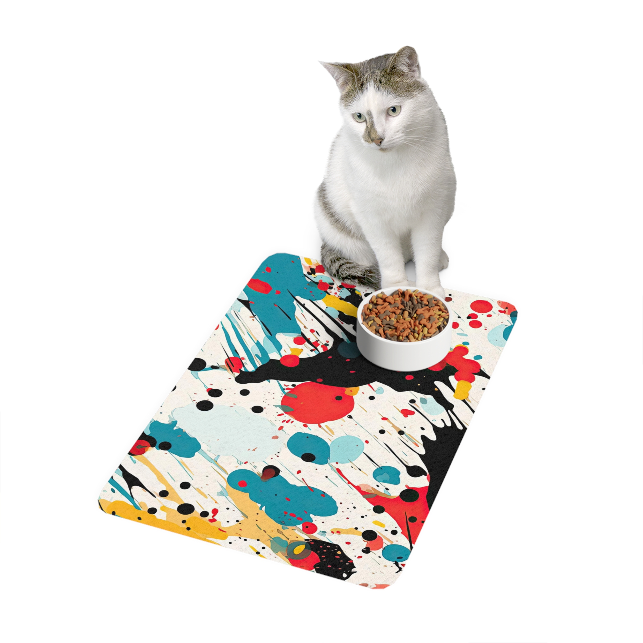 Abstract Design 3 Dog Feeding Mat (12x18) - Image 4