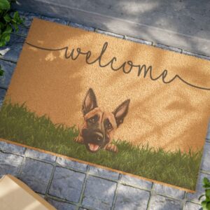 Belgian Malinois Welcome Dog Doormat —