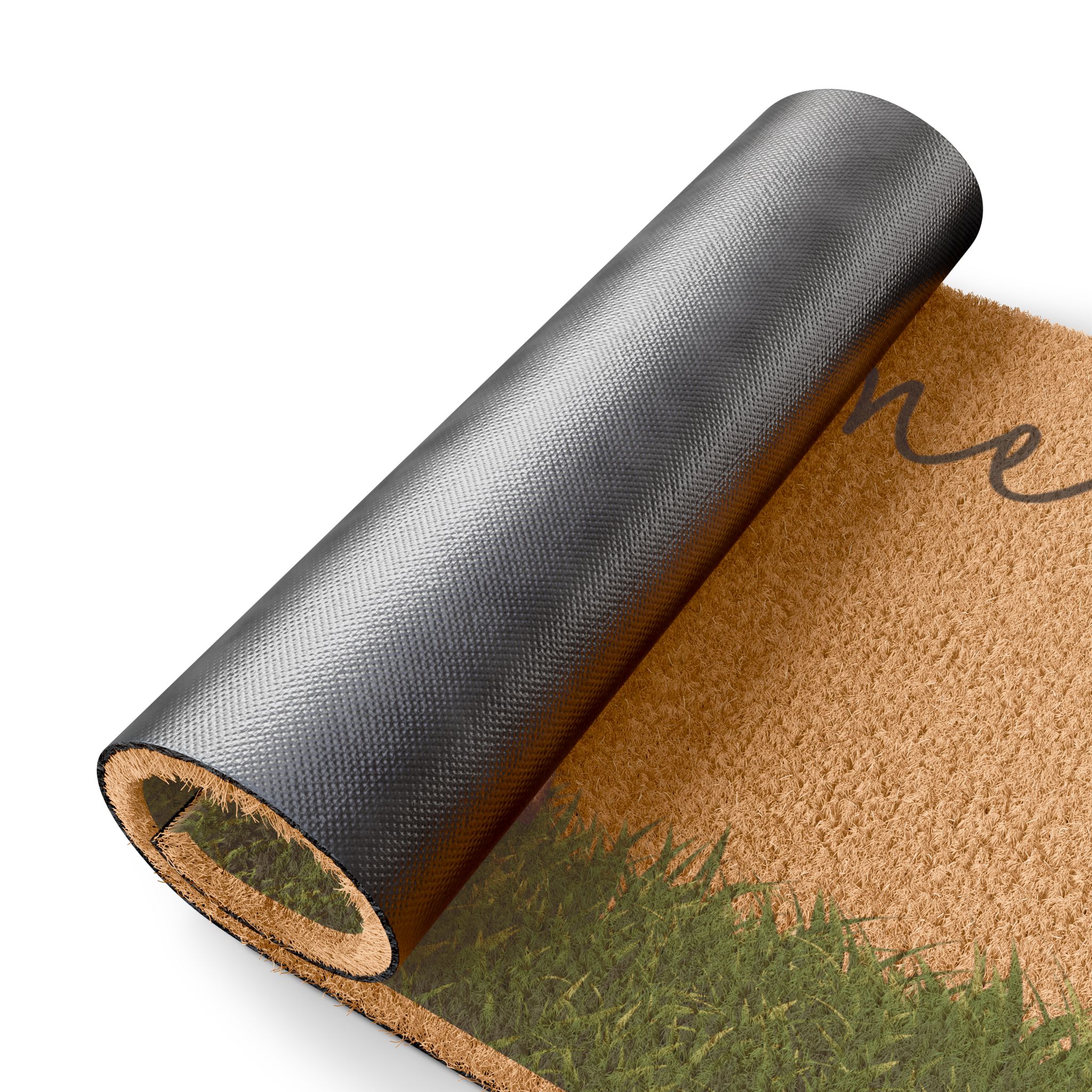 Welcome Doormat with Cute Peeking Beagle — Outdoor/Indoor Coir Mat - Image 3